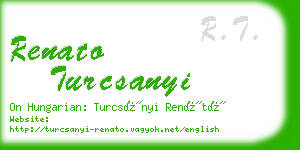 renato turcsanyi business card